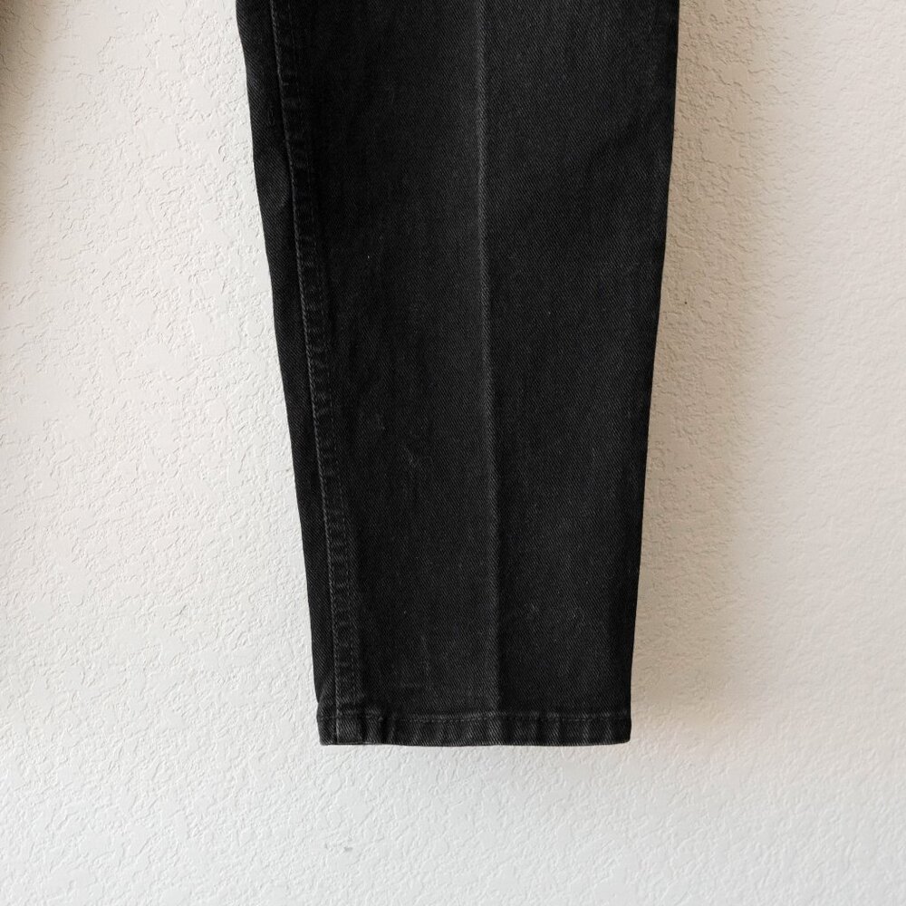 Vintage 90s GAP Black Reverse Fit Jeans | Women’s Size 12L High Rise Made in USA - Picture 6 of 9
